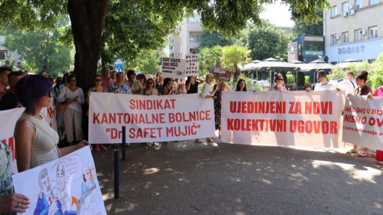 Sa današnje protestne šetnje. Fena