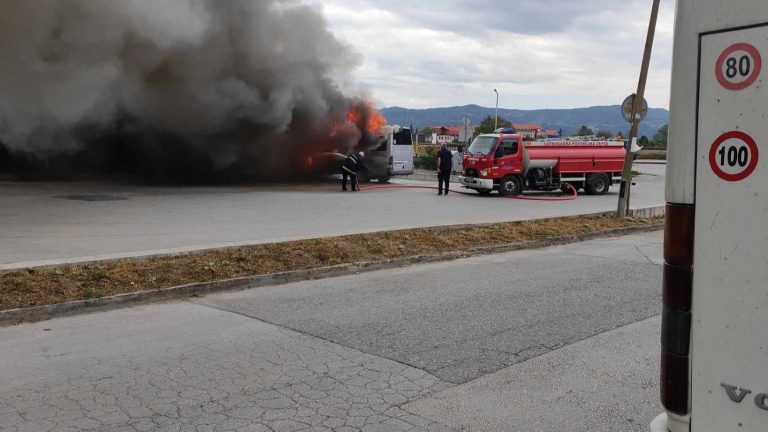 Vatrogasci na intervenciji. PVJ Žepče