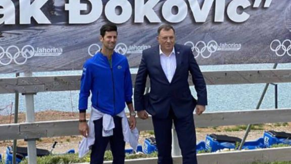 Dodik i Đoković. Screenshot