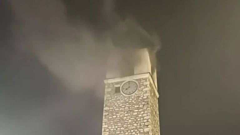 Gorjela Sahat kula u Pljevljima. PVportal