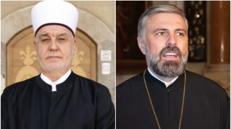 Husein ef. Kavazović i vladika Grigorije. Avaz