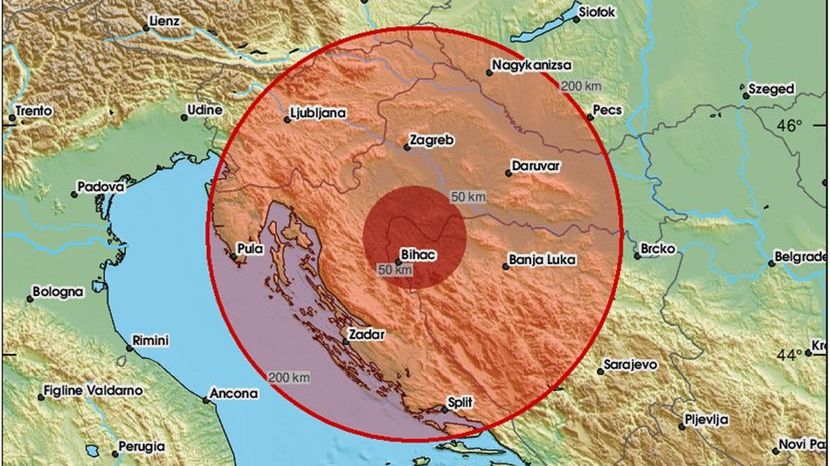 Zemljotres jačine 4,7 stepeni pogodio Hrvatsku