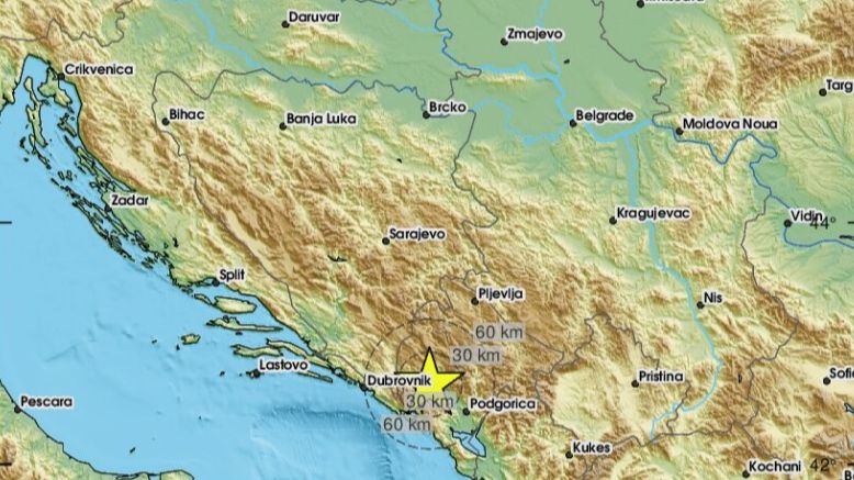 Zemljotres pogodio Crnu Goru. EMSC