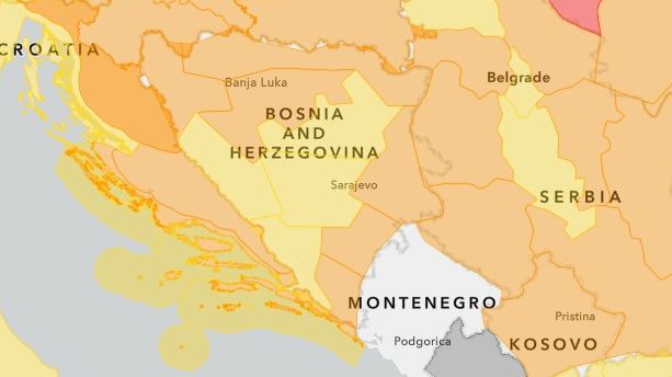 Narandžasto upozorenje u BiH. Meteoalarm