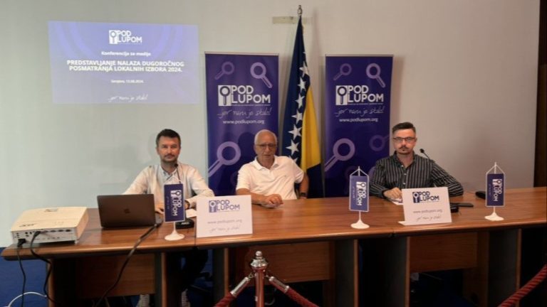 Minimalna moguća sankcija propisana zakonom za političke subjekte je 3.000 KM. Koalicija "Pod Lupom"