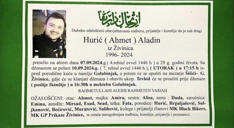 Aladin Hurić. Facebook