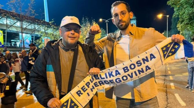 Berger tokom posjete BiH. Instagram