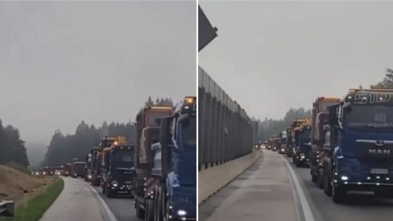 Konvoj koji je organizovao Selek. Screenshot