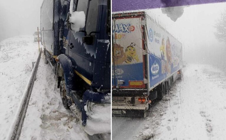 Kamioni stali na putu. Facebook