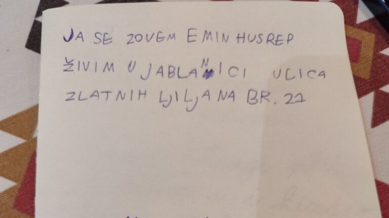 Sadržaj pisma. Pomozi.ba