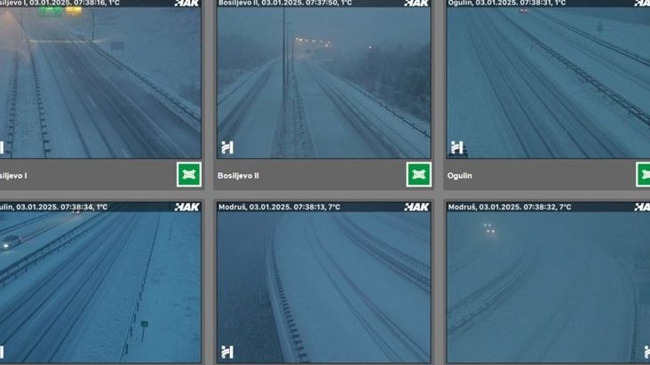 Snježni pokrivač već na brojnim cestama. HAK