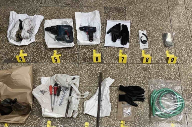 Oduzeti predmeti. MUP TK