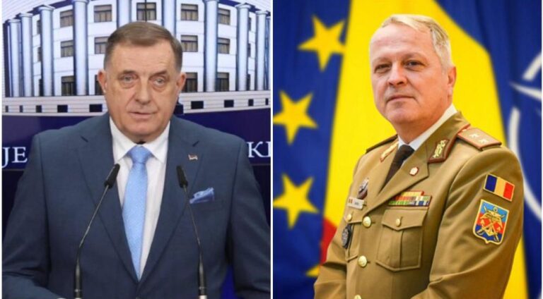 Dodik: Prijeti rumunskom generalu. Platforma X / defense.ro