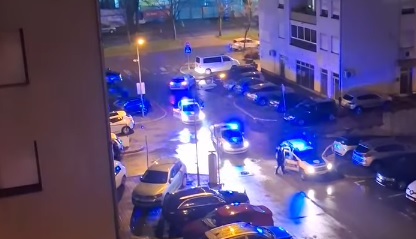 Policija na mjestu tučnjave. Facebook