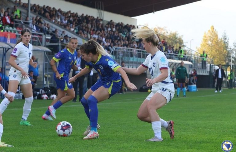 Detalj s jednog meča u Zenici: Pune tribine kada igraju „Zmajice“. N/FSBiH