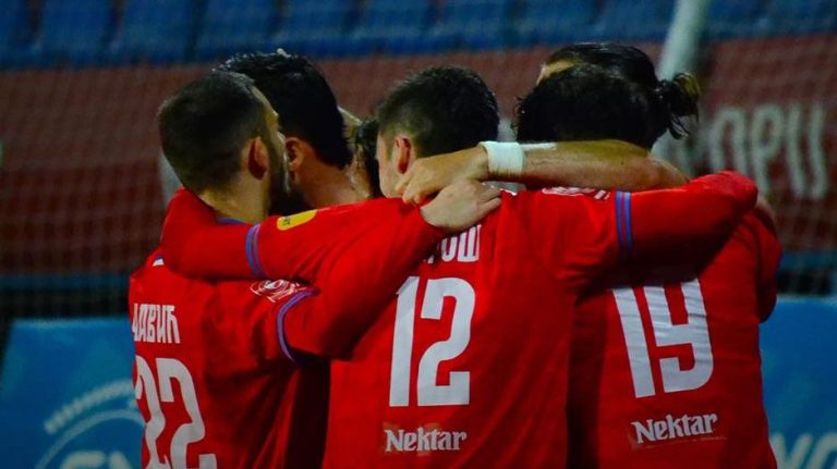 Slavlje igrača Borca. FK Borac