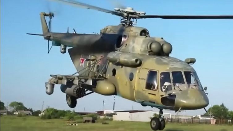 Vojni helikopter MI-8. Screenshot