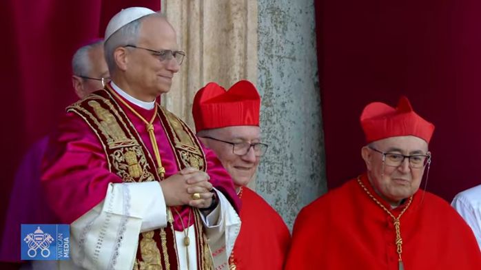 Papa Lav XIV i kardinal Puljić. Vatican News