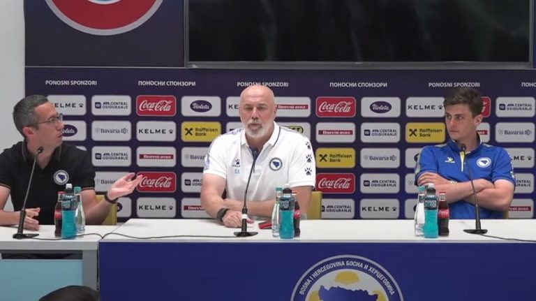 Konferencija za medije. Screenshot