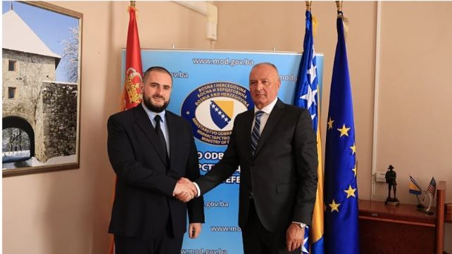 Usame Zukorlić sa Zukanom Helezom. Ministarstvo odbrane BiH