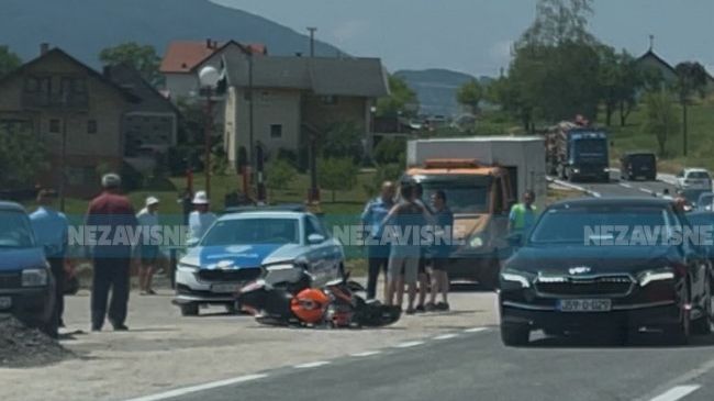 Detalj s mjesta nesreće. Nezavisne novine