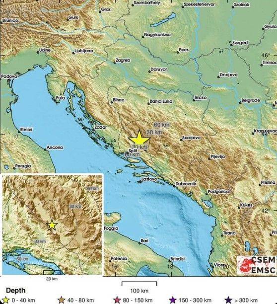 Zemljotres jačine 2,5 stepeni. EMSC