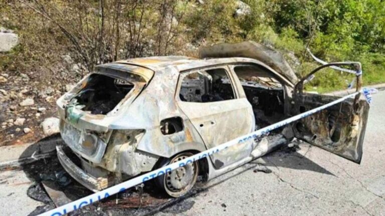 Zapaljeni automobil. Mostar live
