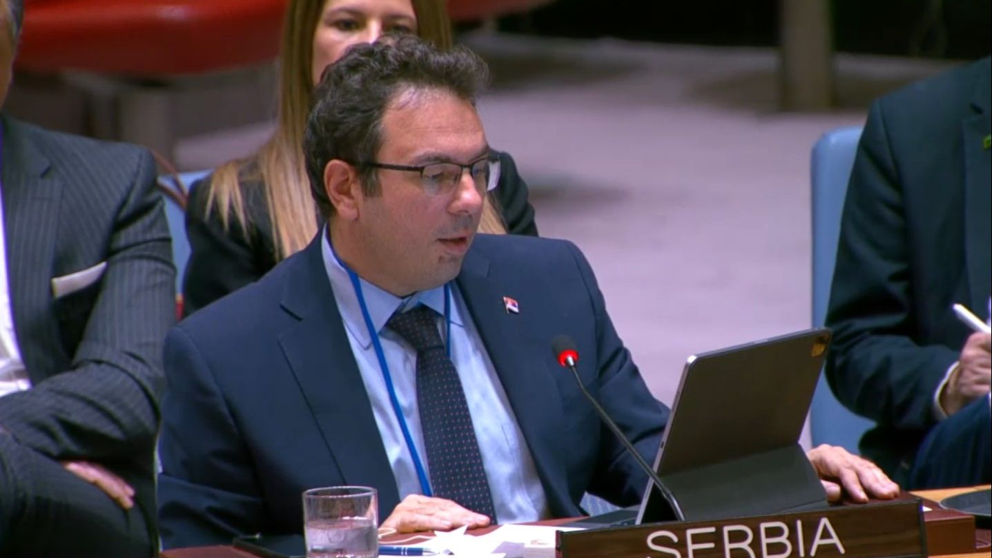 Predstavnik Srbije u UN-u. Screenshot