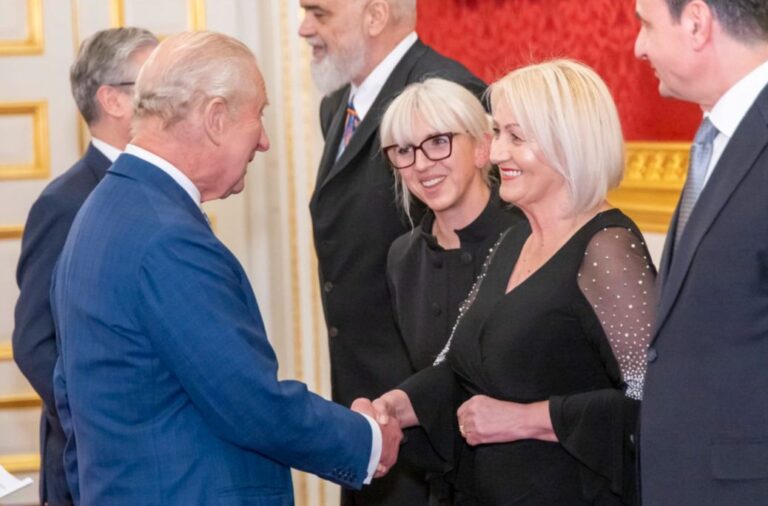 Kralj Čarls III i Borjana Krišto. VM BiH