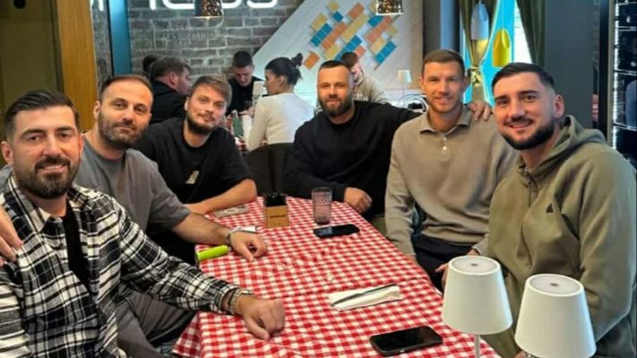 Ljajić i Džeko s društvom. Instagram
