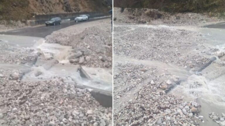 Odron na cesti Jablanica-Blidinje. Bljesak.info