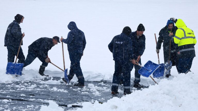 Snijeg na Grbavici. FK Željezničar