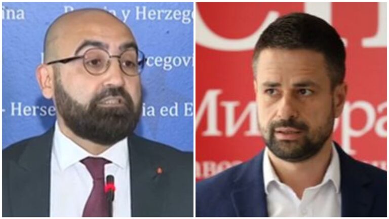 Hasanović i Amidžić. Screenshot/RTRS
