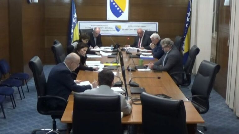 Centralna izborna komisija BiH. Screenshot