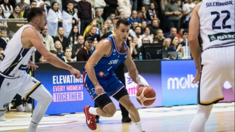 Detalj s meča. FIBA