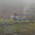 Saobraćajna nesreća na Husinu kod Tuzle: Automobil sletio s puta i završio na krovu