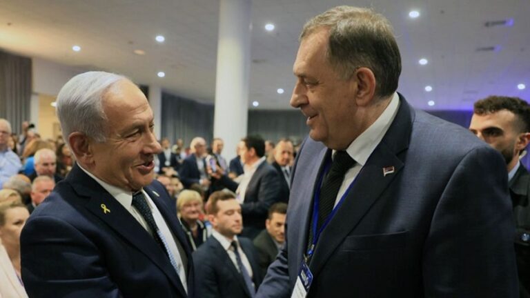 Netanjahu s Dodikom. Screenshot