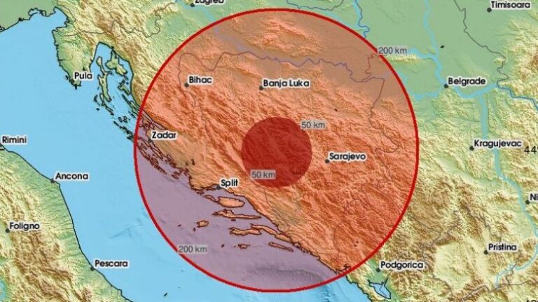 Zemljotres pogodio BiH. EMSC
