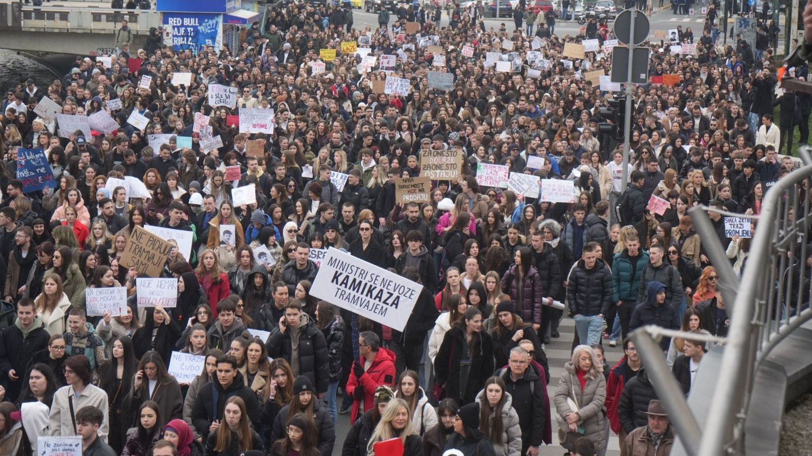 Sa ranije održanih protesta u Sarajevu. Avaz