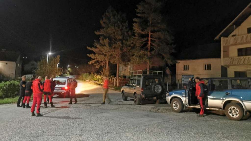 Spasioci već treći dan tragaju za nestalom osobom na lokalitetu sela Dužani kod Konjica