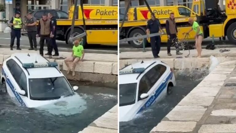 Hrvatska: Policijsko vozilo završilo u moru. Lika online