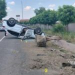 Nesreća na putu Bijeljina – Zvornik: Automobil završio na krovu, povrijeđen vozač