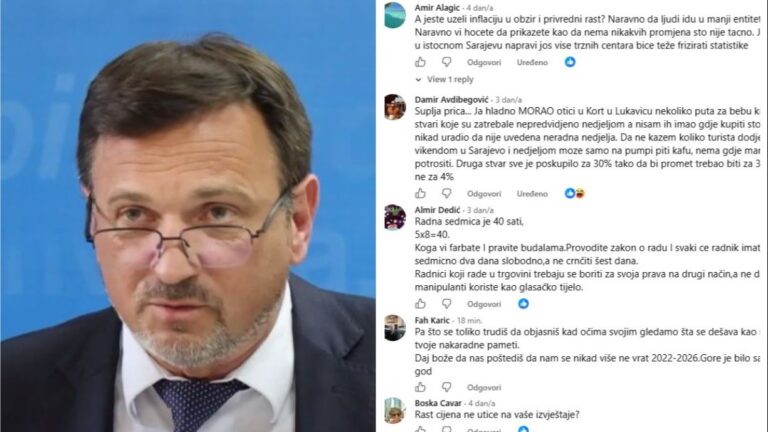 Hasičević: Brojne kritike građana. Facebook