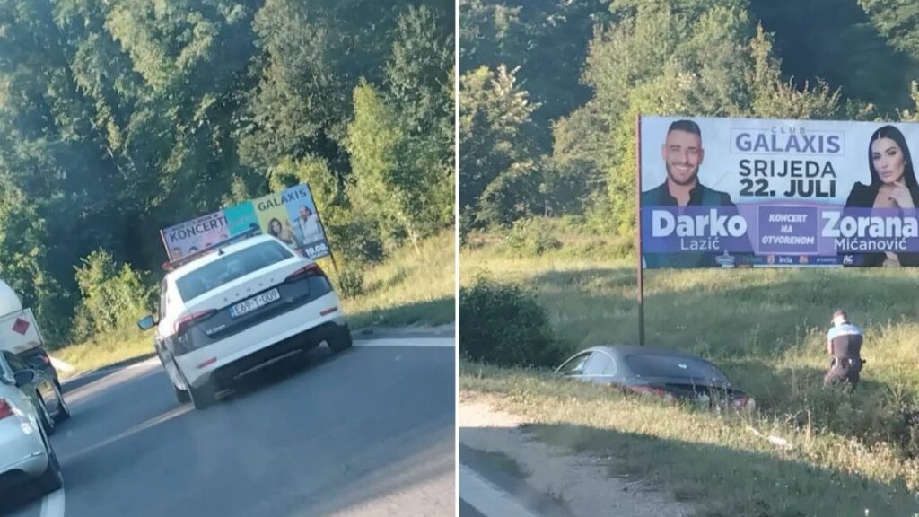 Drama kod Srebrenika: Automobil sletio s ceste u kanal, vozača nema