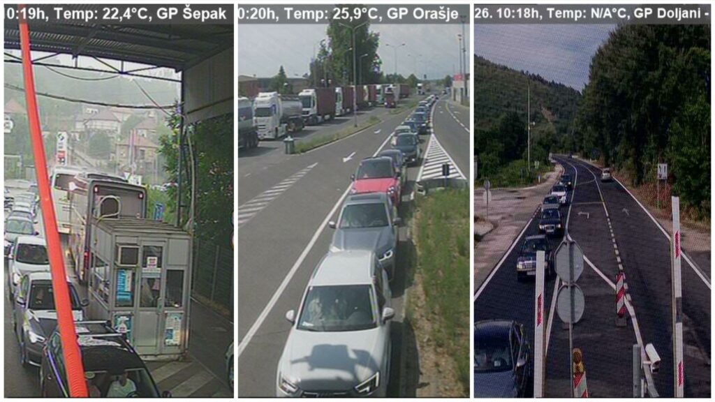Gužve na granicama: Kolone na izlazu iz BiH, vozačima se savjetuje oprez