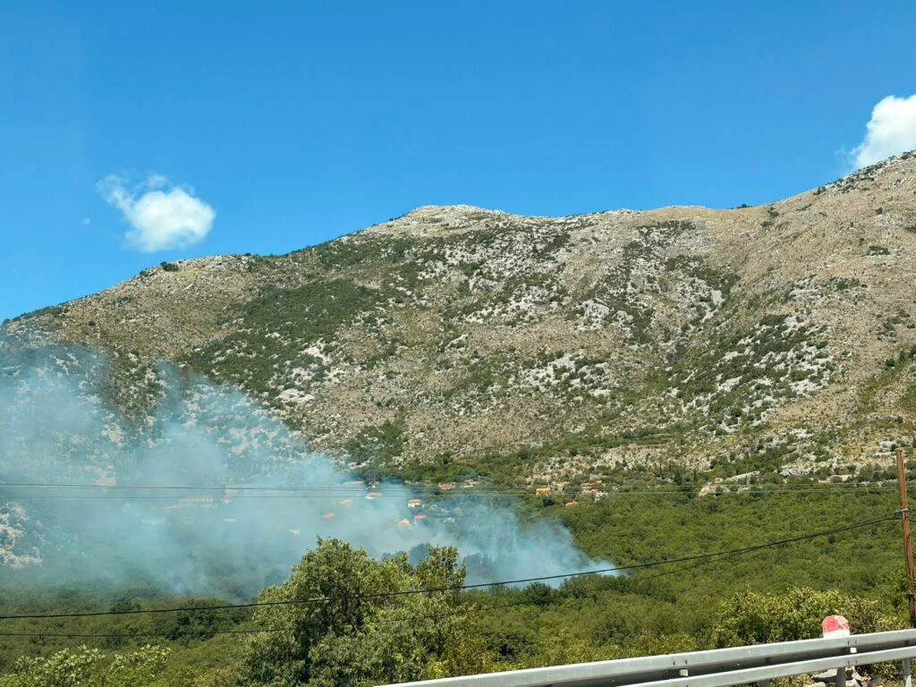 Požar kod Trebinja: Vatrogasci i dalje na terenu
