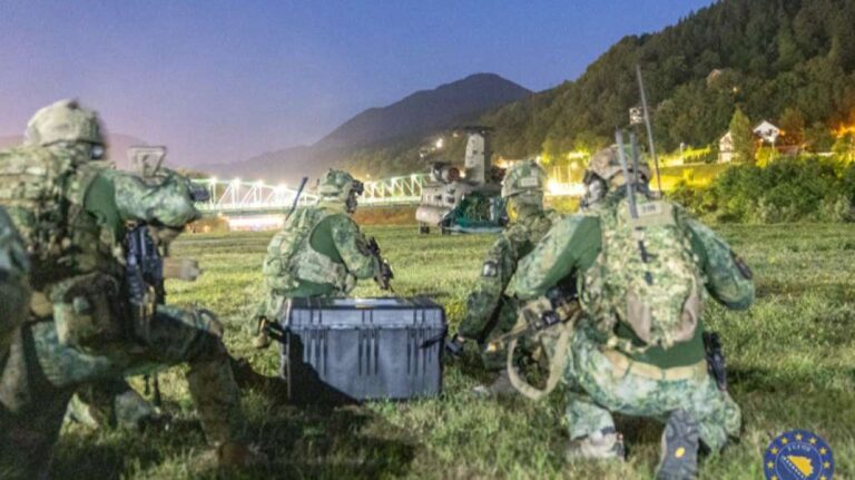 Združena vježba nedaleko od Foče. EUFOR