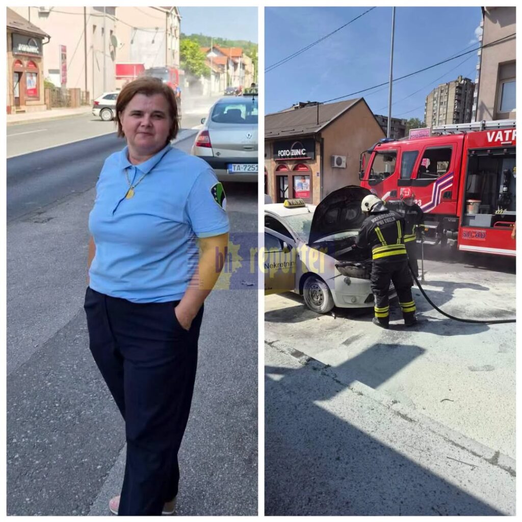 HRABRI POTEZ NERMINE HALILOVIĆ: Dok je automobil gorio, ona uzela aparate i krenula u pomoć