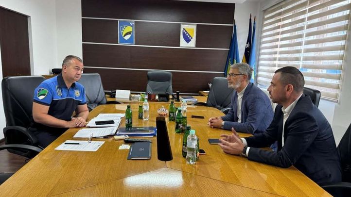 Saša Magazinović, Jasmin Imamović i Elvir Mahmutović. PSBIH