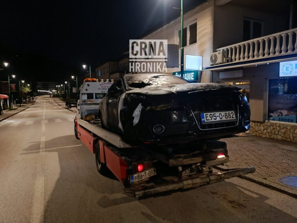 Zapaljen automobil poslanika u Skupštini BPK Goražde Senada Hubjera